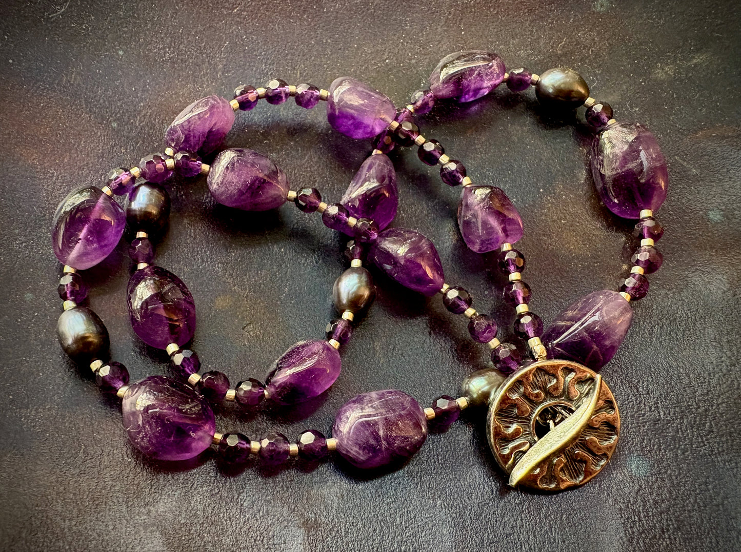 Romina Necklace - Amethyst