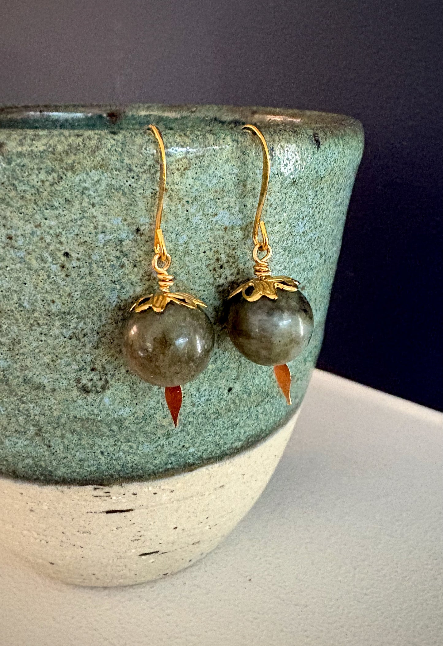 Adhara Earrings - Labradorite