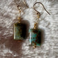 Clara Earrings - Chrysocolla in Quartz