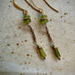 Delfina Earrings - Green Garnet