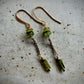 Delfina Earrings - Green Garnet