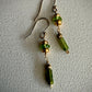 Natalia Earrings - Green Garnet