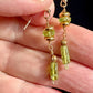 Natalia Earrings - Green Garnet