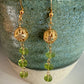 Valeria Earrings -Green Garnet