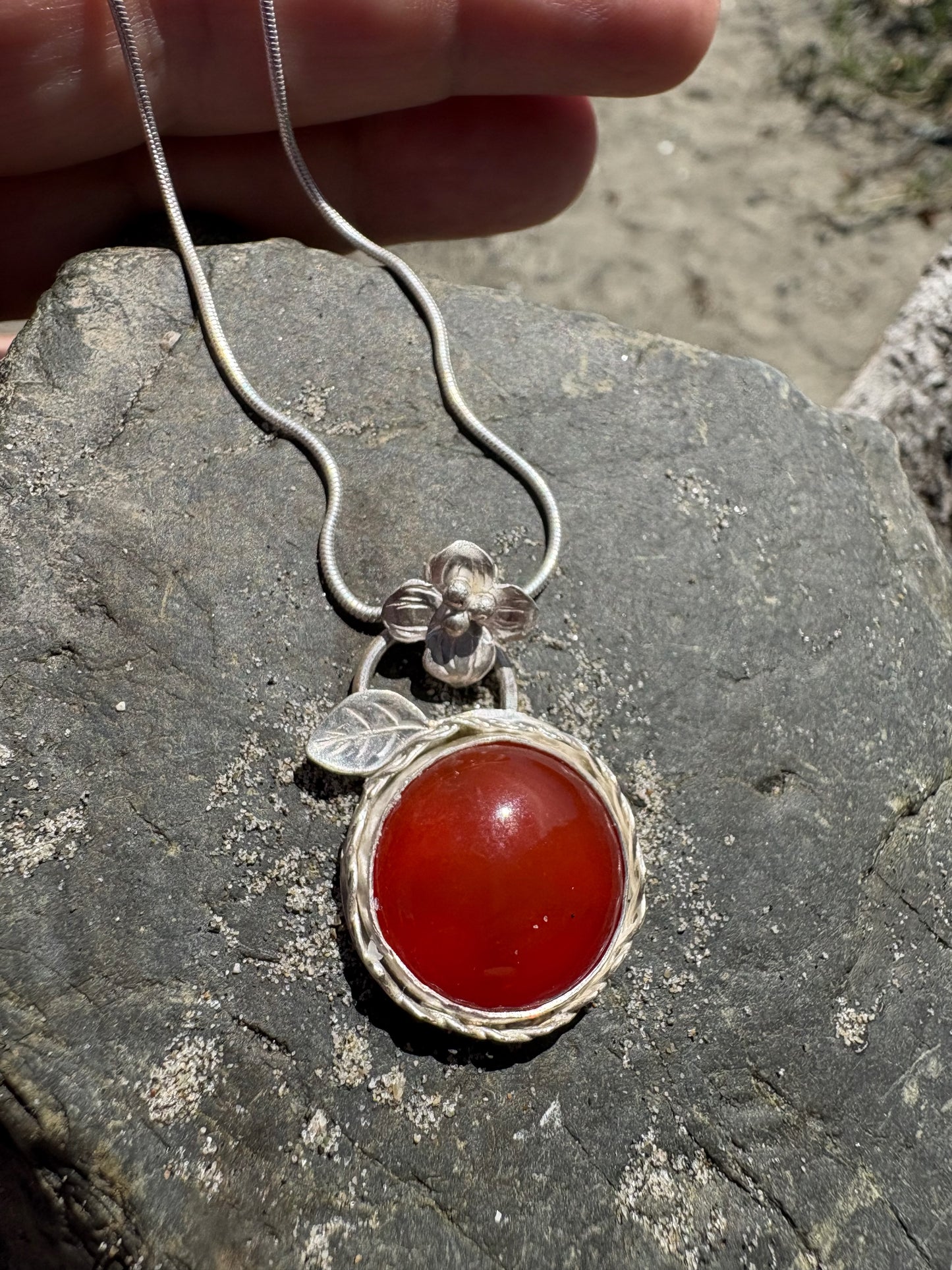 Karma Carnelian - Carnelian and Sterling Silver
