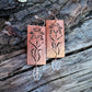 Limniris Earrings - Copper and Quartz