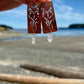 Limniris Earrings - Copper and Quartz