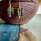 Caracol Earrings - Square Wire-Wrapped Abalone