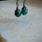 Fluorite and Antique Silver Earrings