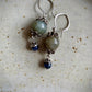 Labradorite and Blue Aventurine Earrings