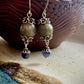 Labradorite and Blue Aventurine Earrings