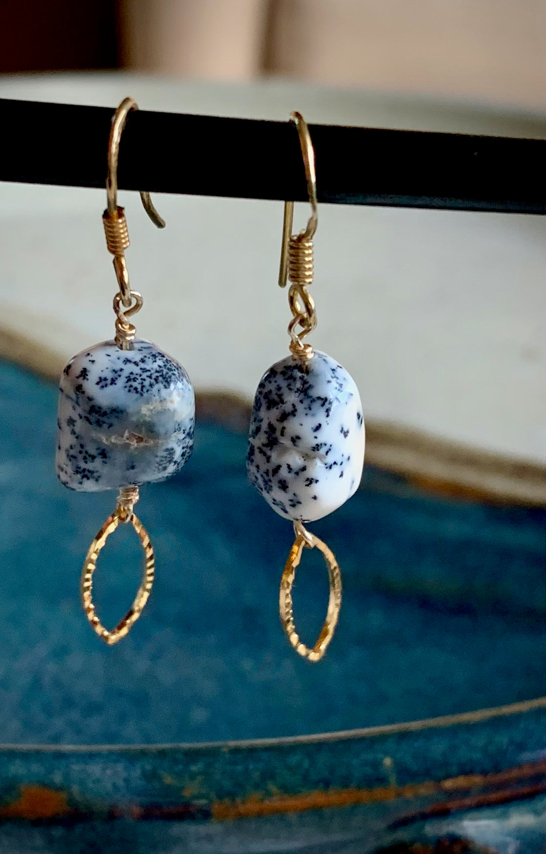 Tesoro Earrings - Blue Spot Jasper