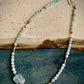 Aquamarine and Amazonite Choker Necklace