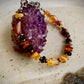 Atia Bracelet - Baltic Amber and Garnet