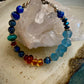 Amber and Turquoise Bead Soup Bracelet