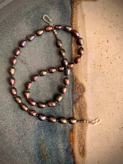 Kalypso Necklace - Freshwater Peacock Pearl