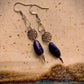 Encanto Earrings - Lapis Lazuli with Sterling Silver Teardrop