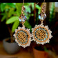 Sol Earrings - Czech Crystal and Beaded Charm