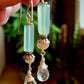 Cielo Earrings - Blue Chalcedony, Pearl, and Aquamarine