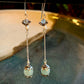 Aquamarine and Pearl Drop Earrings