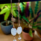 Luna Earrings - Moonstone and Quartz Drop