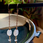 Luna Earrings - Moonstone and Quartz Drop