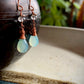 Hermosa Earrings - Aqua Chalcedony and Faceted Fluorite