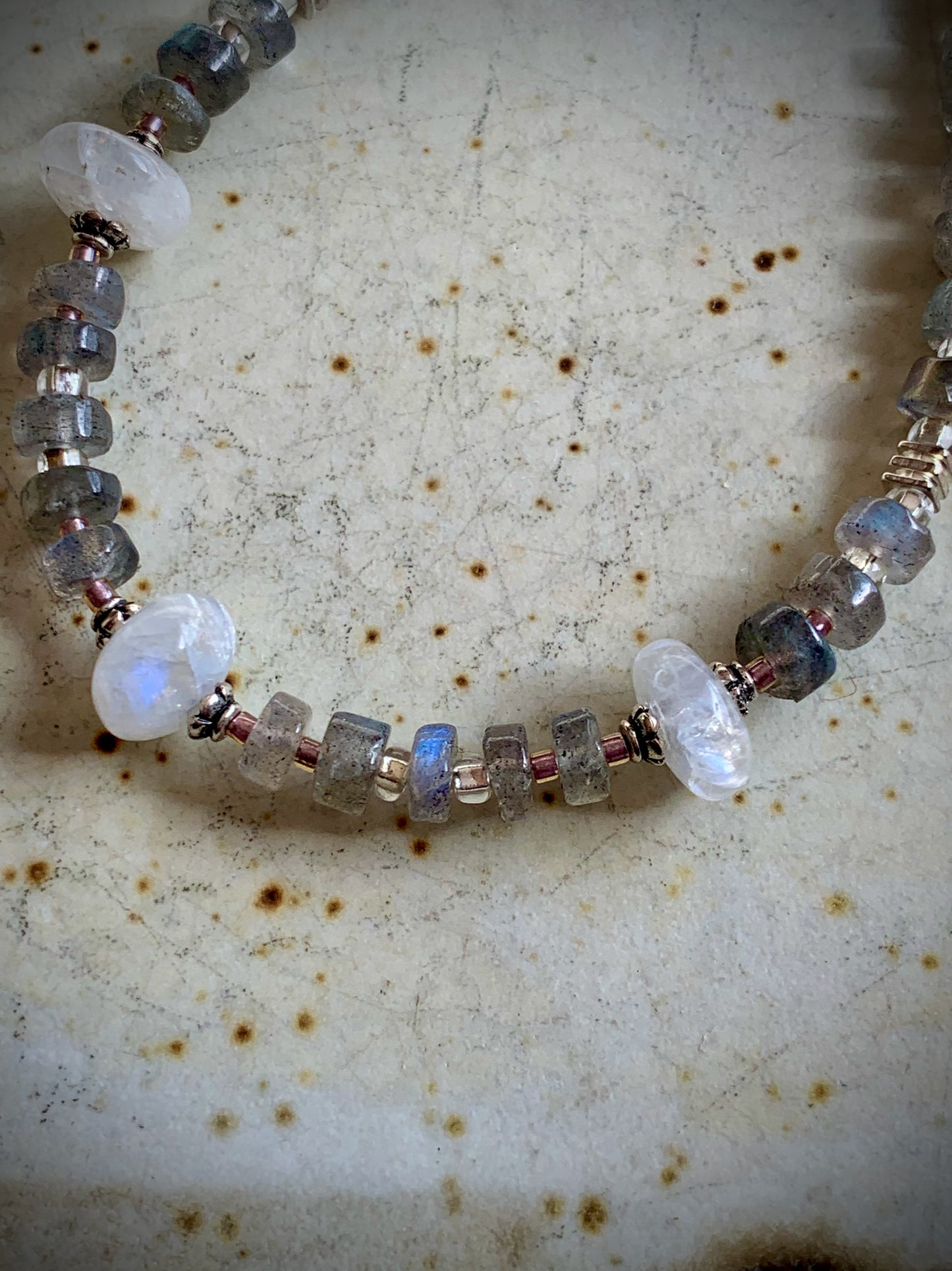 Iris Bracelet - Labradorite and Moonstone