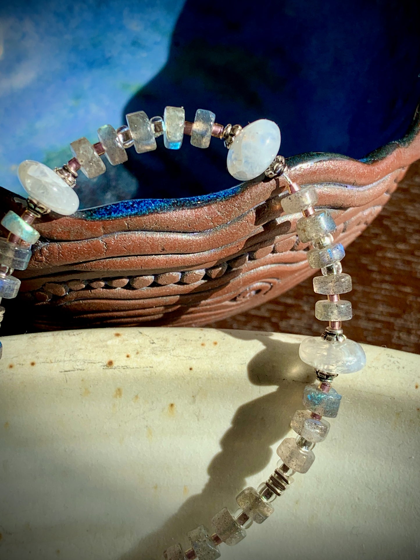 Iris Bracelet - Labradorite and Moonstone