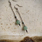 Bella Earrings - Faceted Green Chalcedony and Hematite