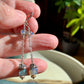 Guapa Earrings - Labradorite Cube and Rondelle Drops