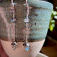 Guapa Earrings - Labradorite Cube and Rondelle Drops