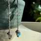 Guapa Earrings - Labradorite Cube and Rondelle Drops