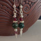 Acebo Earrings - Fancy Jasper and Garnet