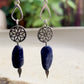 Encanto Earrings - Lapis Lazuli with Sterling Silver Teardrop