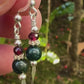 Acebo Earrings - Fancy Jasper and Garnet