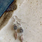 Deliciosa Earrings - Labradorite Cube and  Feather Dangle