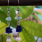 Lapis Lazuli, Pearl, and Aventurine Earrings