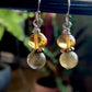 Baltic Amber and Labradorite Earrings