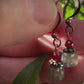 Valle Earrings - Labradorite and Garnet with Copper