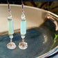 Aqua Chalcedony and Moonstone Earrings