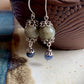 Labradorite and Blue Aventurine Earrings