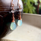 Hermosa Earrings - Aqua Chalcedony and Faceted Fluorite