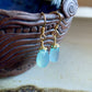 Luz Earrings - Aqua Chalcedony