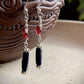 Risa Earrings - Garnet and Lapis Lazuli