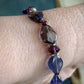 Rhodisa Bracelet - Iolite and Czech Crystal