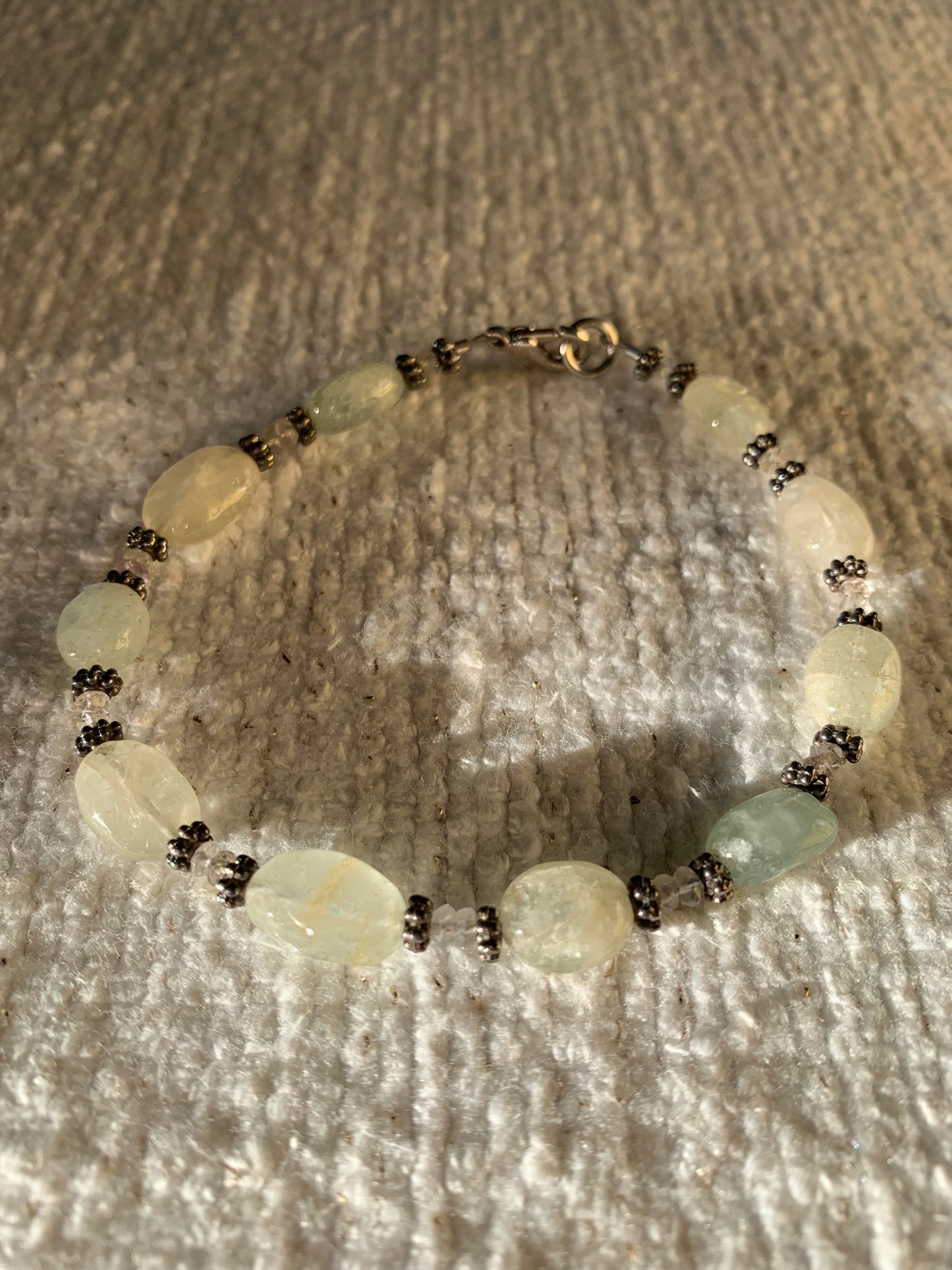 Aquamarine Nugget Bracelet