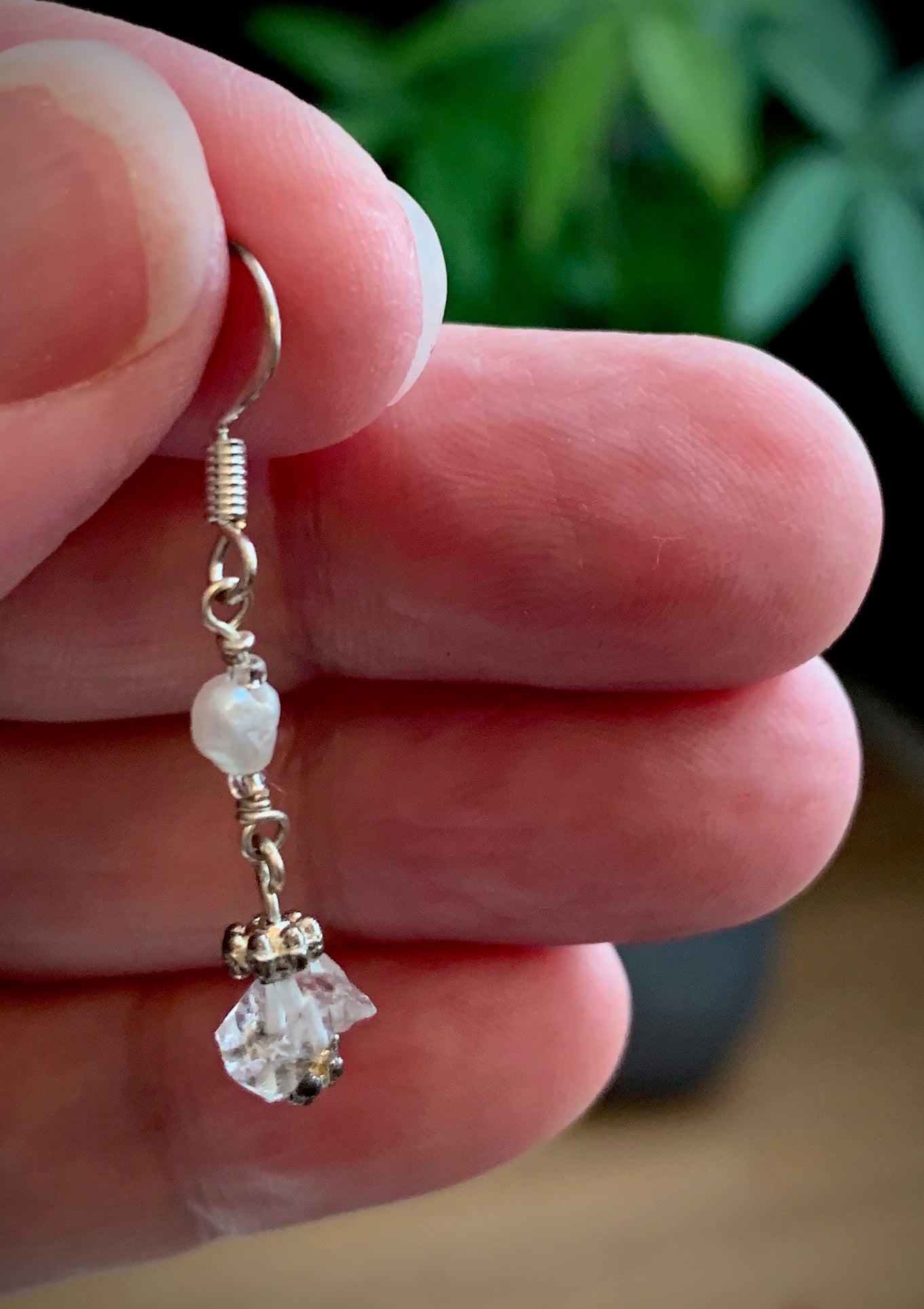 Pearl and Quartz Earrings