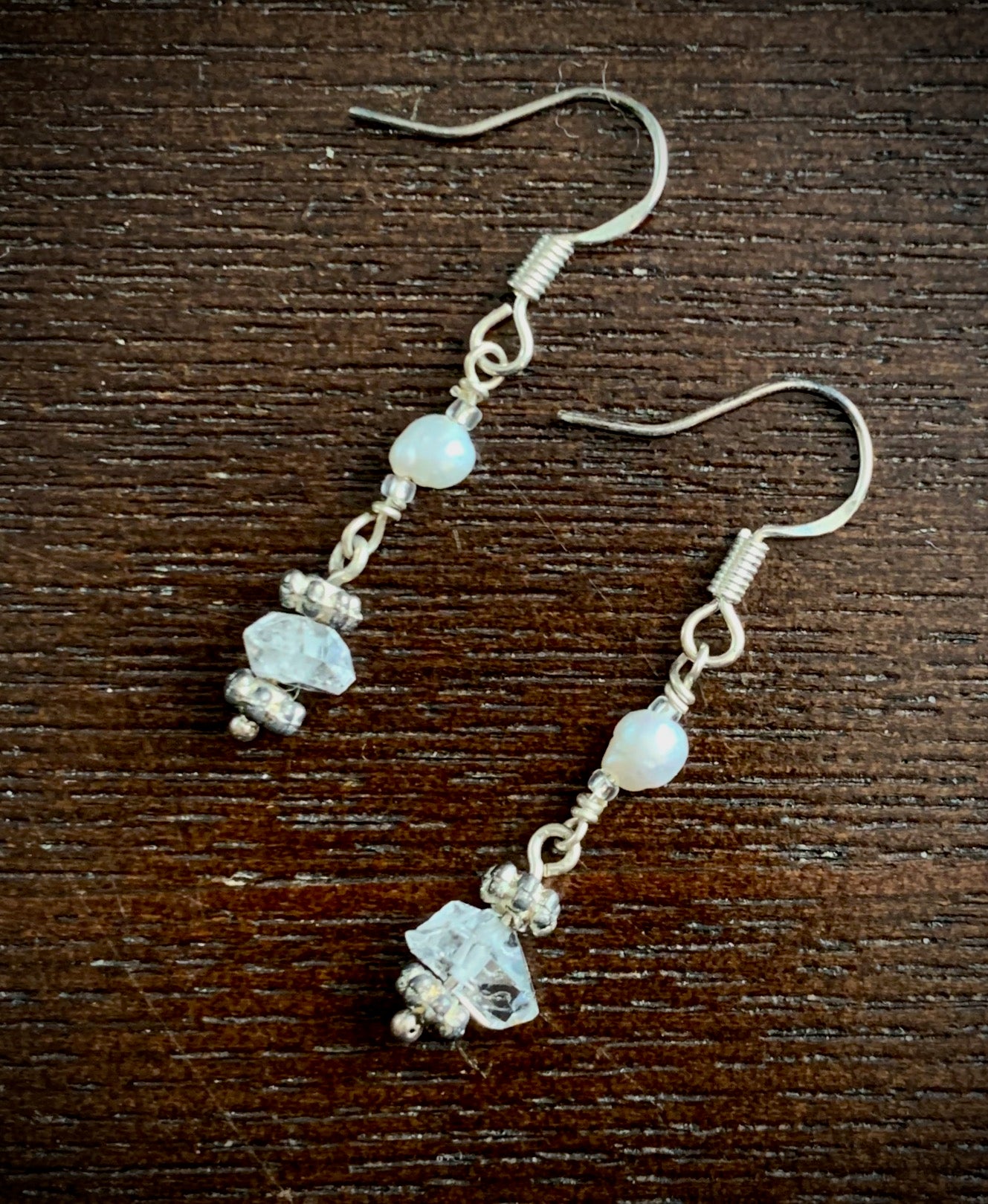 Pearl and Quartz Earrings