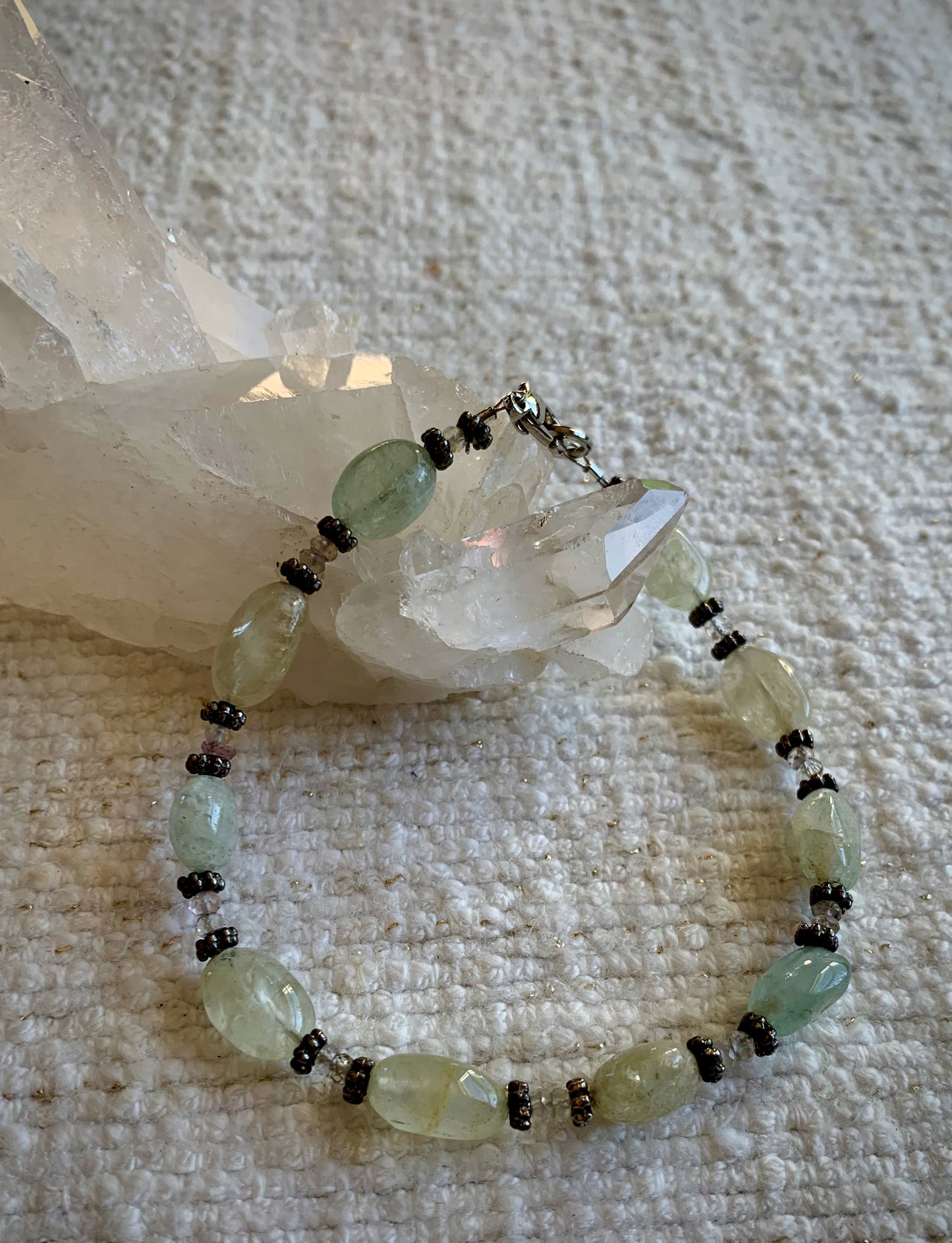 Aquamarine Nugget Bracelet